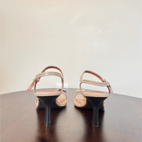 Zara Heeled Toe Post Sandals - Size 6.5 - Picture 6 of 8